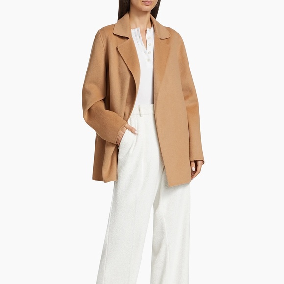 Saks Fifth Avenue Jackets & Blazers - Saks Fifth Avenue Camel Trench Coat
